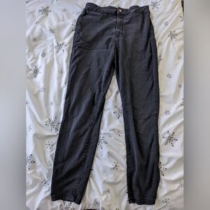 Guess Women's  Skinny High Waist Black/Charcoal Denim Jeans Jeggins - Size US 31
